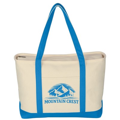 Large Starboard 24 Oz. Cotton Canvas Tote Bag-14" x 23"-Screen Printing