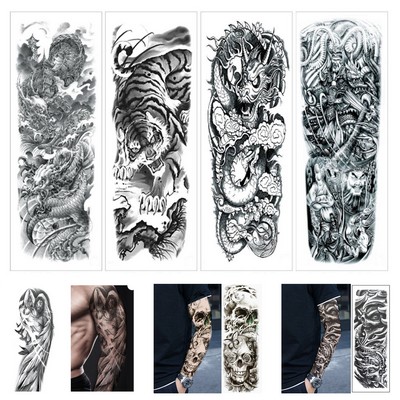 Waterproof Temporary Full Arm Tattoo Stickers